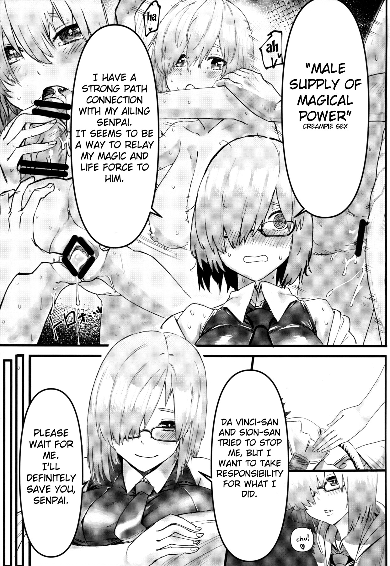 hentai manga Mash Does NTR with Her Seniors!